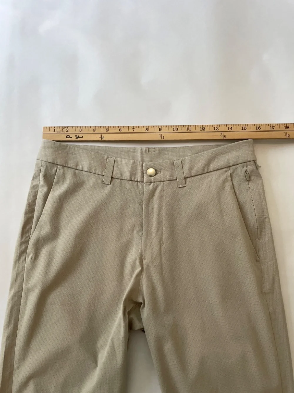 Lululemon Commission ABC Slim Golf Pants Trouser White Warpstream Men's 31